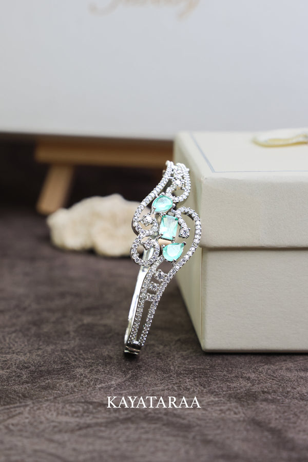 Aqua Twin-Stone Bracelet