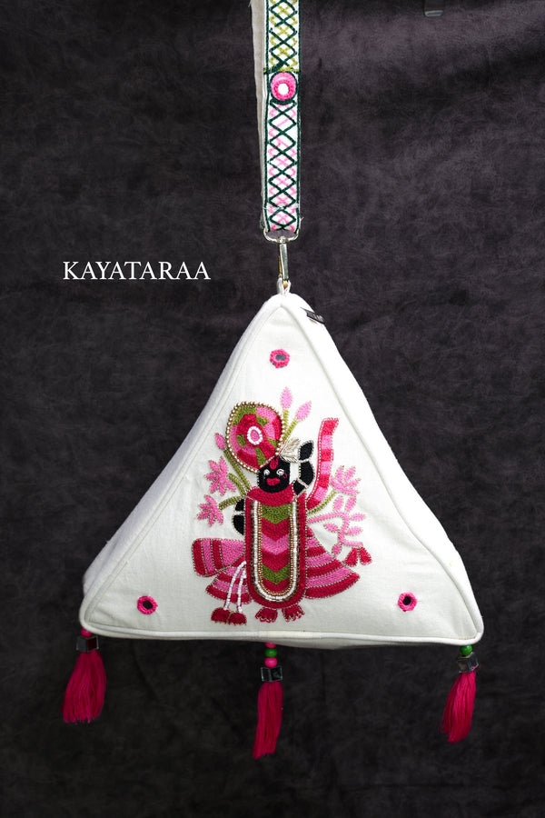 Shrinathji Pichwai Triangle Sling
