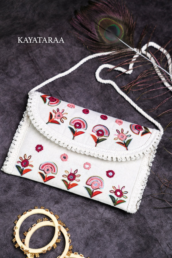 Folk Floral Envelope Sling