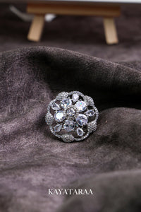 Crystal Bloom Statement Ring