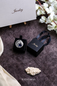 Sapphire Peacock Statement Ring