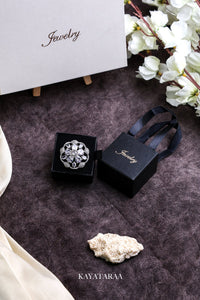 Crystal Bloom Statement Ring