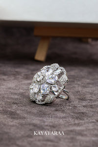 Crystal Bloom Statement Ring