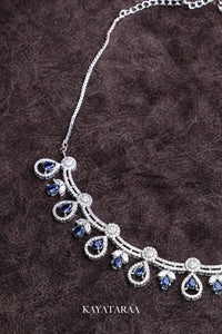 Royal Sapphire Drop Necklace Set