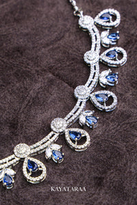 Royal Sapphire Drop Necklace Set