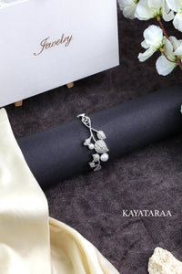 Pearl Rose Vine Bracelet