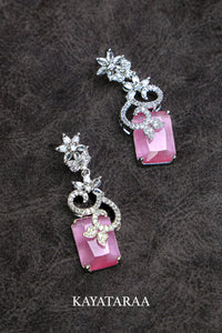 Pink Quartz Statement Necklace Set