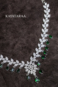 Emerald Drop Marquise Necklace Set