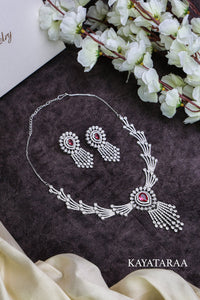 Ruby Fountain Necklace Set