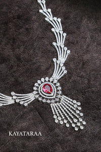 Ruby Fountain Necklace Set