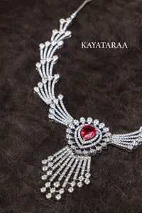 Ruby Fountain Necklace Set