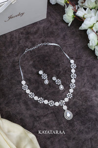 Pavé Bloom Teardrop Earrings