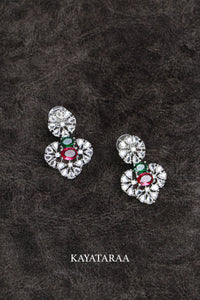 Ruby Emerald Polki Earrings