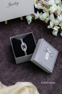 Sapphire Oval Burst Bracelet