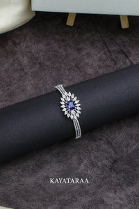 Sapphire Oval Burst Bracelet