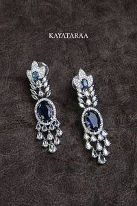 Sapphire Floral Bridal Necklace Set
