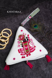 Shrinathji Pichwai Triangle Sling