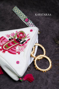 Shrinathji Pichwai Triangle Sling