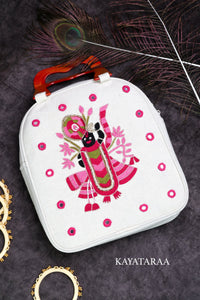 Shrinathji Resin-Handle Top Bag