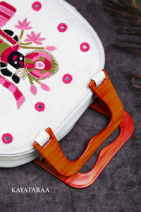 Shrinathji Resin-Handle Top Bag