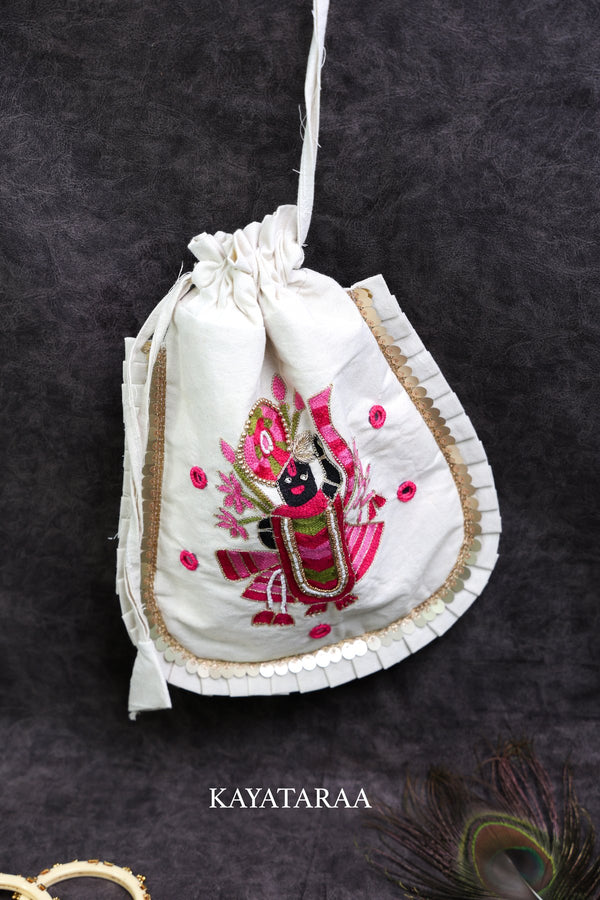 Shrinathji Embroidered Potli