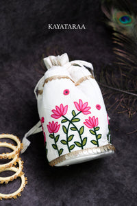 Lotus Garden Potli Bag